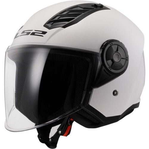 Casco Scooter Jet LS2 OF616 Airflow 2 Solid Gloss White – Bianco Lucido