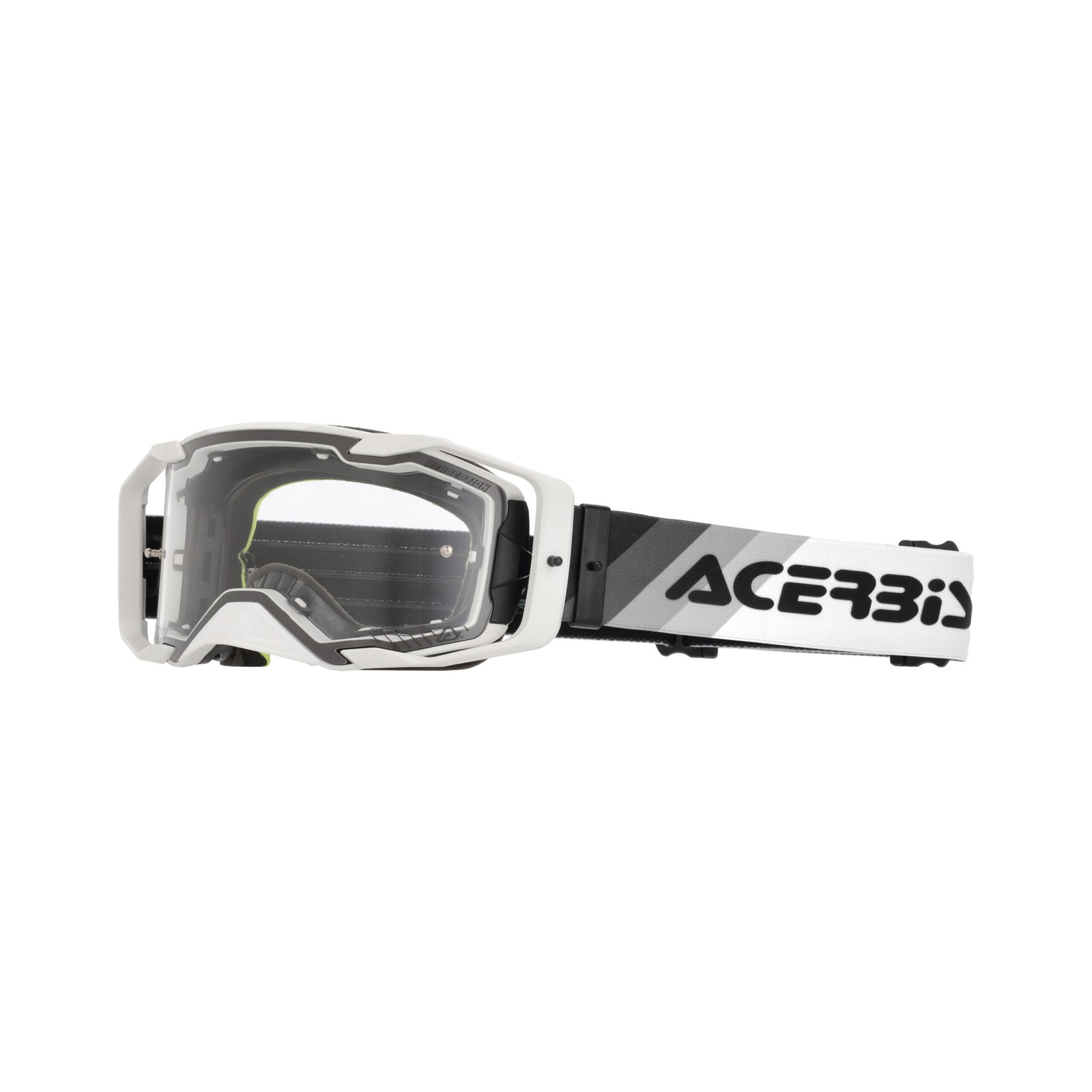 Maschera Motocross Enduro Acerbis Vortex Bianca | Lente Trasparente ( 2027 )