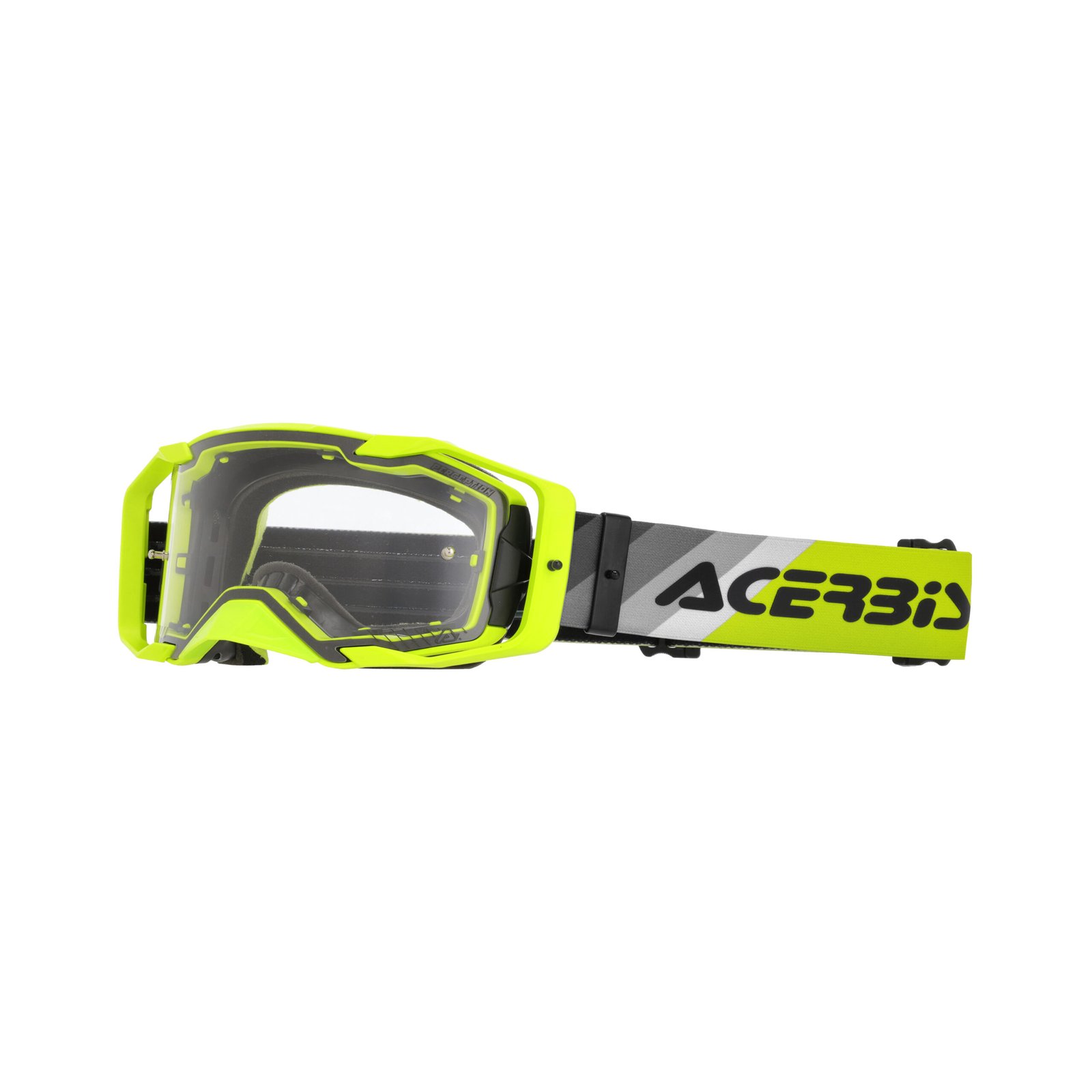 Maschera Motocross Enduro Acerbis Vortex Giallo Fluo | Lente Trasparente ( 2027 )
