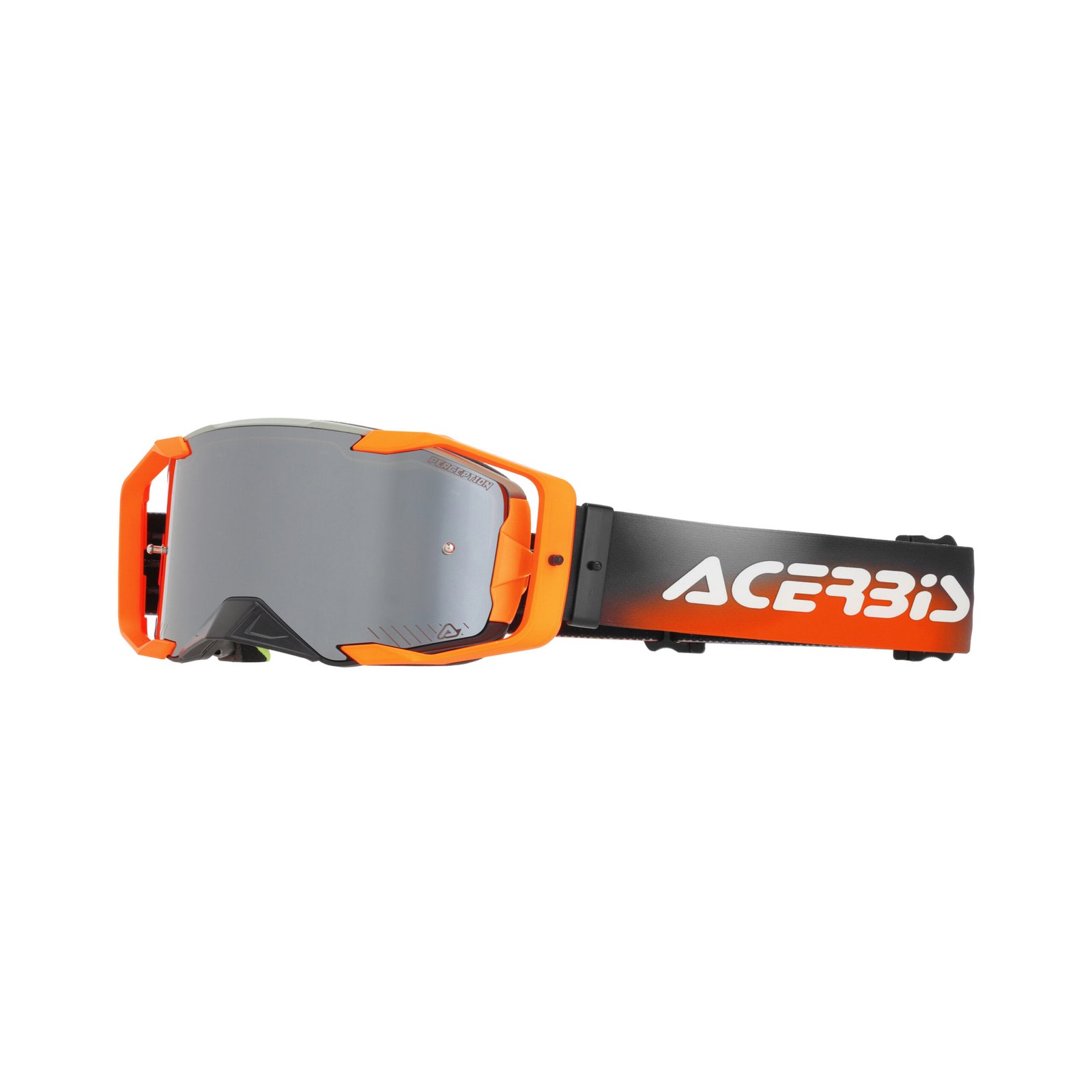 Maschera Motocross Enduro Acerbis Vortex Mirror Lente Specchiata - Arancio/Grigio ( 2027 )