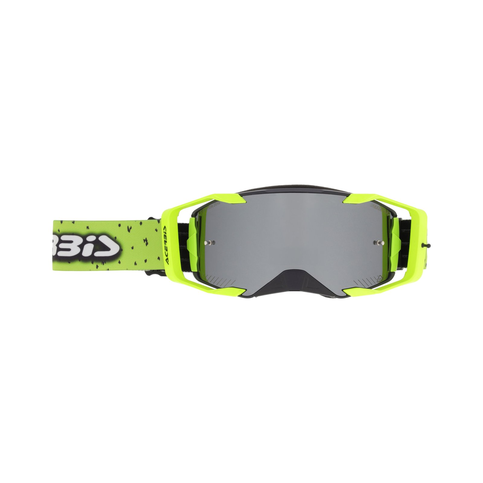 Maschera Motocross Enduro Acerbis Vortex Mirror Lente Specchiata - Nero/Giallo Fluo ( 2027 ) - immagine 2