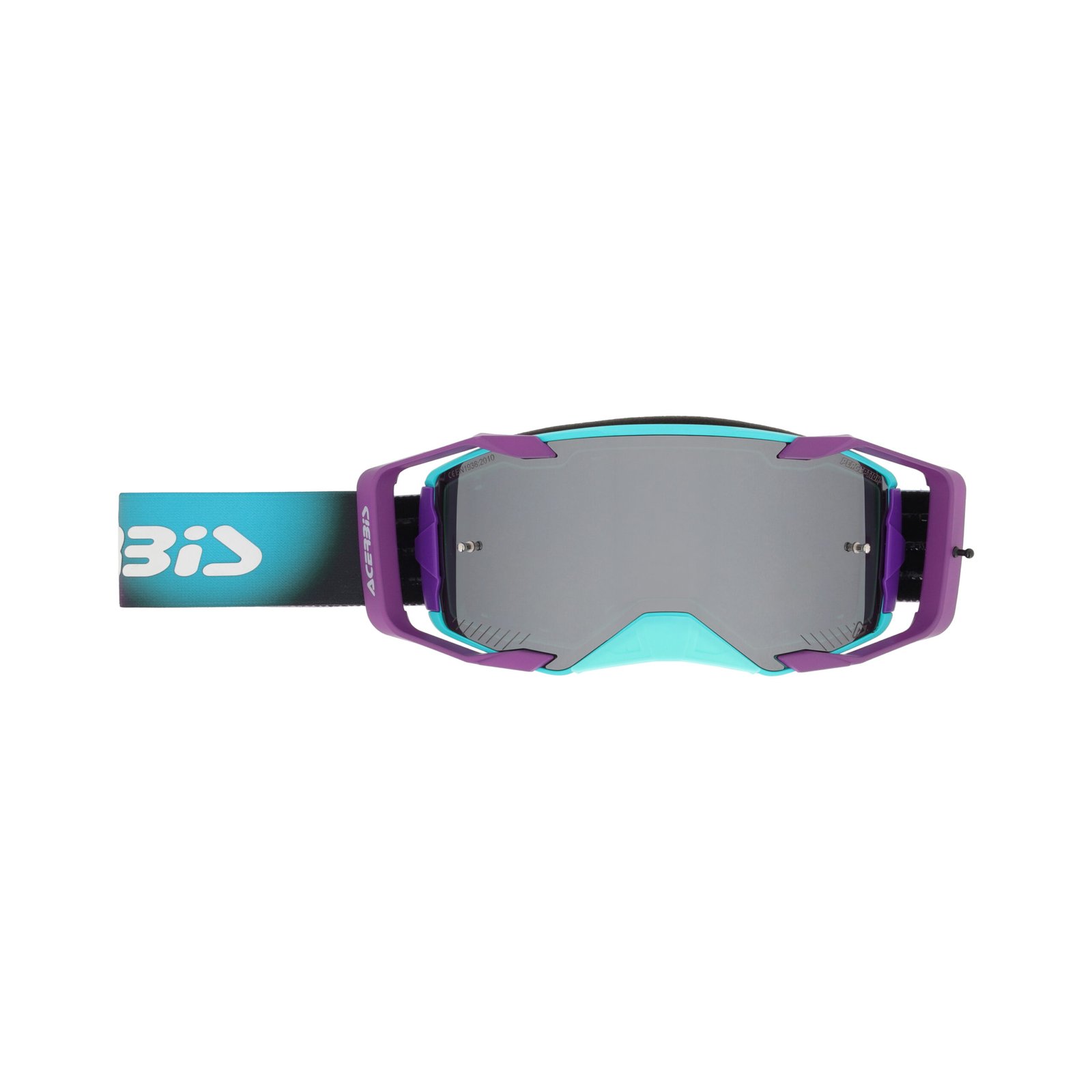 Maschera Motocross Enduro Acerbis Vortex Mirror Lente Specchiata - Turchese ( 2027 ) - immagine 2