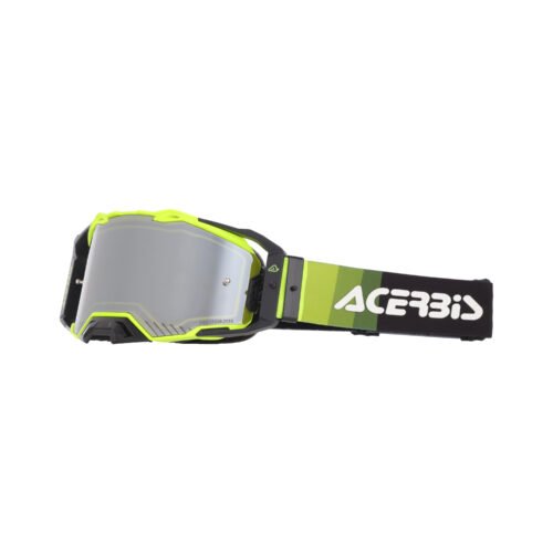 Maschera Motocross Enduro Acerbis Vulcan Mirror Lente Specchiata - Giallo Fluo/Nero ( 2027 )