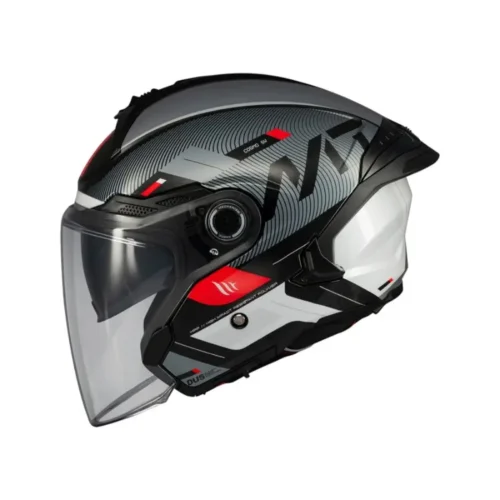 Casco Moto Scooter Jet Mt Helmets Cosmo B2 Sv Silence Lucido
