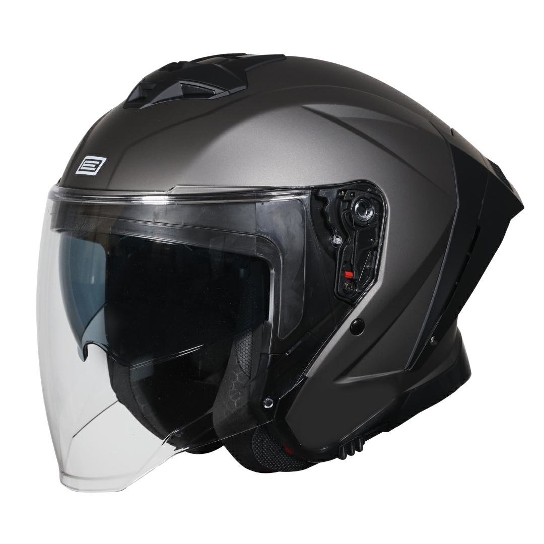 Casco Moto Demi-Jet Origine Aprica Solid Matt Titanium
