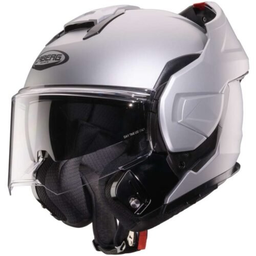 Casco Moto Modulare Caberg TRIP Con Dispostivo Sos Medical ID | Grigio Argento Opaco