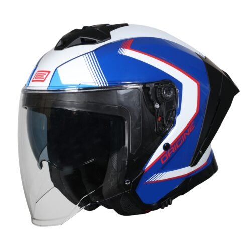 Casco Moto Origine demi-jet Aprica Red Blu Gloss | Rosso Blu Bianco
