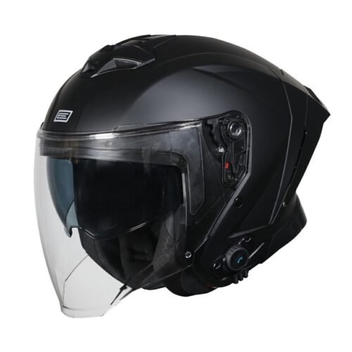 Casco Moto Scooter + Bluetooth Origine demi-jet Aprica Solid Matt Black | Nero Opaco