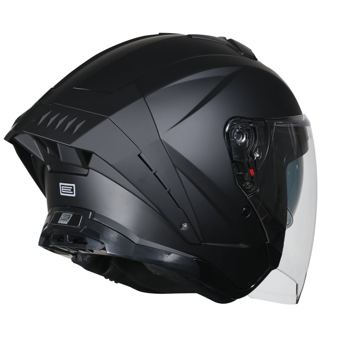 Casco Moto Scooter + Bluetooth Origine demi-jet Aprica Solid Matt Black | Nero Opaco - immagine 2