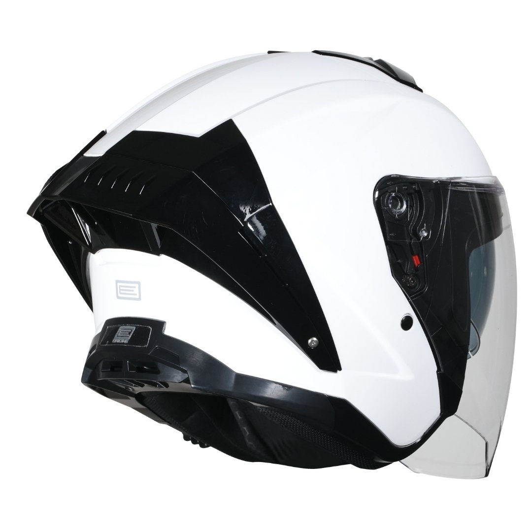 Casco Moto Scooter + Bluetooth Origine demi-jet Aprica Solid White GLoss | Bianco Lucido - immagine 2