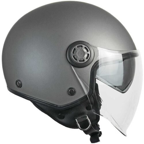 Casco Moto - Scooter Demi Jet Casco Moto Jet Ska-P ZEN MONO Grigio Antracite