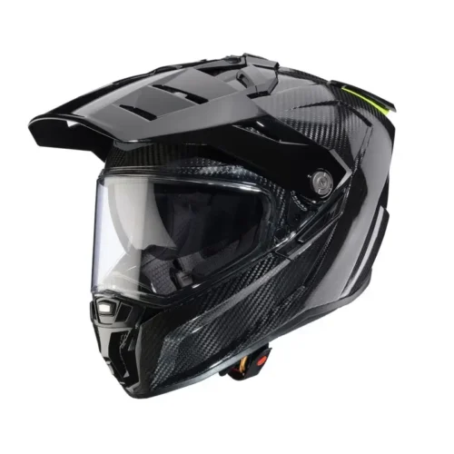 Casco Moto Touring Caberg Tanami Carbon con Dispostivo Sos Medical ID | Carbon Nero Lucido