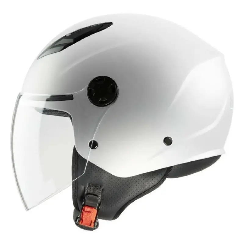 Casco Moto Scooter Jet MPH STAR Bianco Lucido