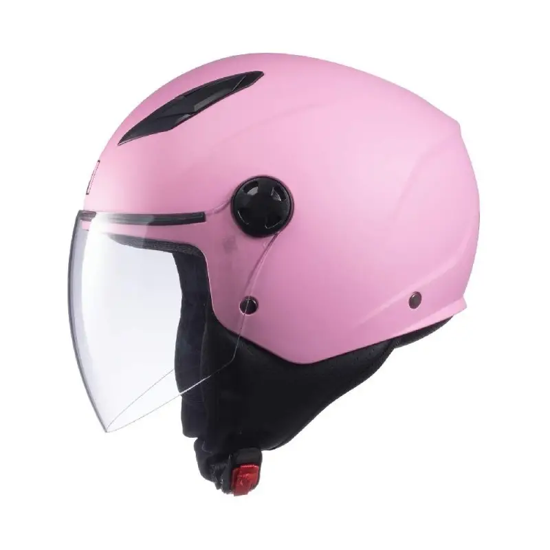 Casco Moto Scooter Jet MPH STAR Rosa Opaco - immagine 2
