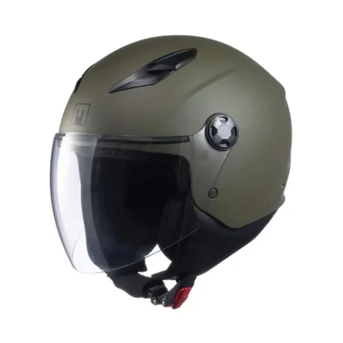Casco Moto Scooter Jet MPH STAR Verde Militare Opaco