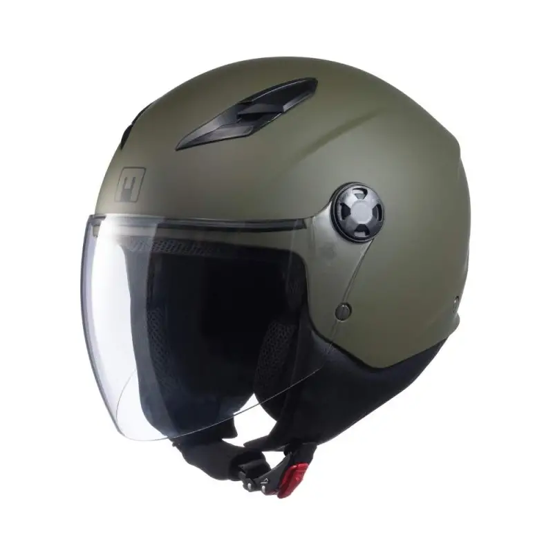Casco Moto Scooter Jet MPH STAR Verde Militare Opaco