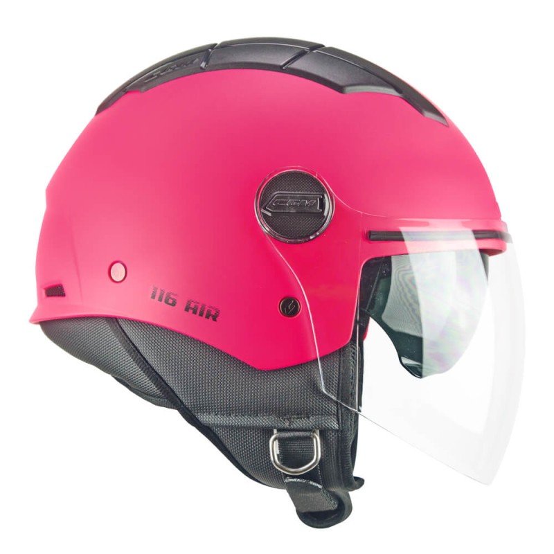 Casco Moto Scooter Jet CGM 116A AIR MONO Rosa Fluo Opaco - immagine 2