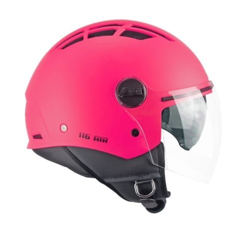Casco Moto Scooter Jet CGM 116A AIR MONO Rosa Fluo Opaco