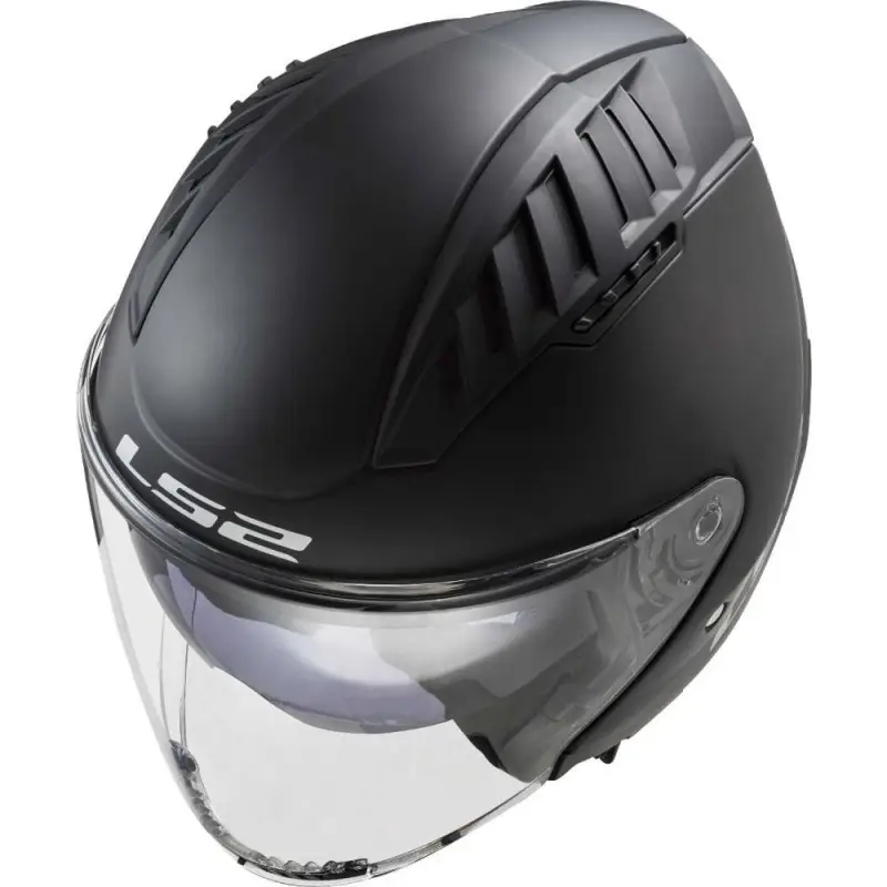 Casco Moto Scooter Jet LS2 OF600 Copter 2 Nero Opaco - immagine 6