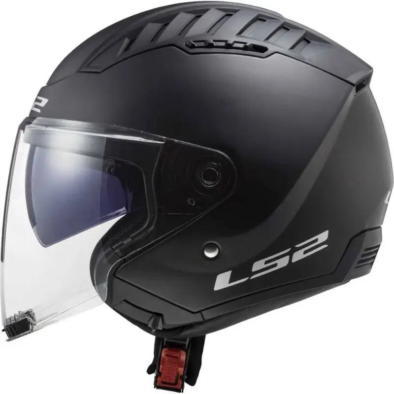 Casco Moto Scooter Jet LS2 OF600 Copter 2 Nero Opaco - immagine 4