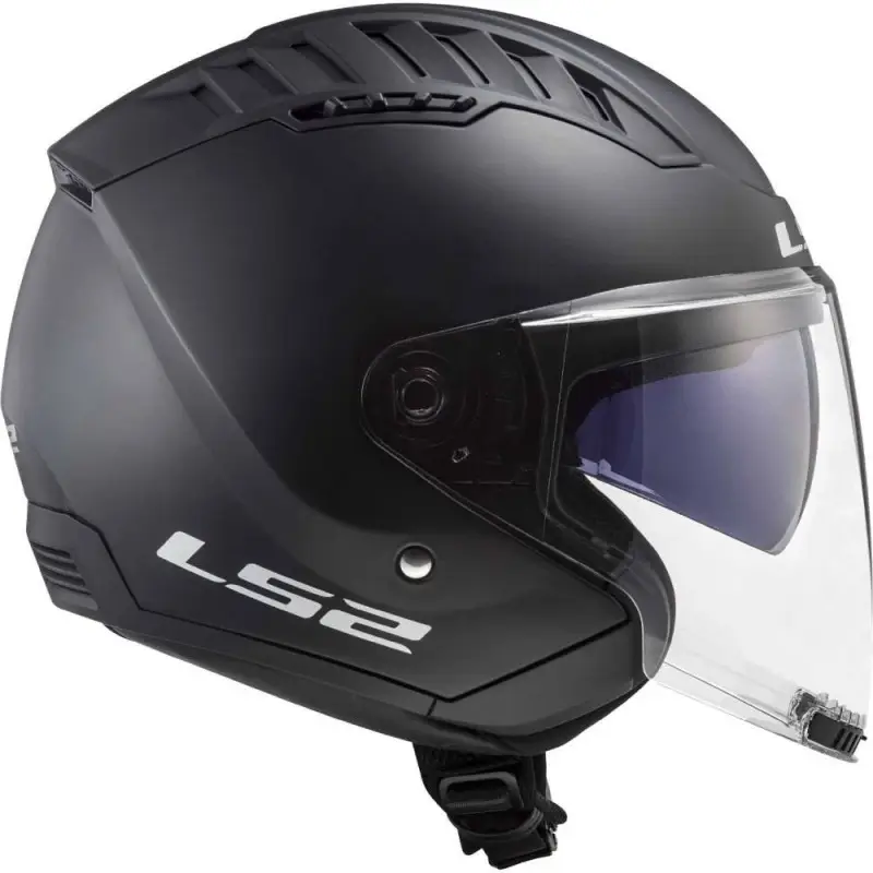 Casco Moto Scooter Jet LS2 OF600 Copter 2 Nero Opaco - immagine 3