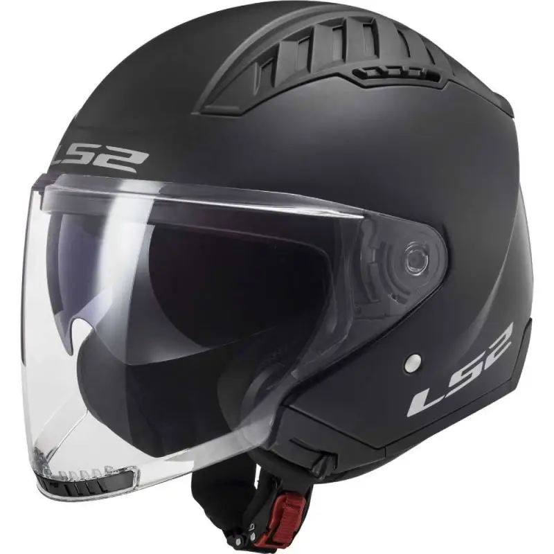 Casco Moto Scooter Jet LS2 OF600 Copter 2 Nero Opaco