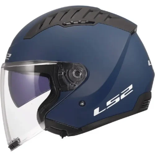 Casco Moto Scooter Jet LS2 OF600 Copter 2 Solid Navy Blu - Opaco