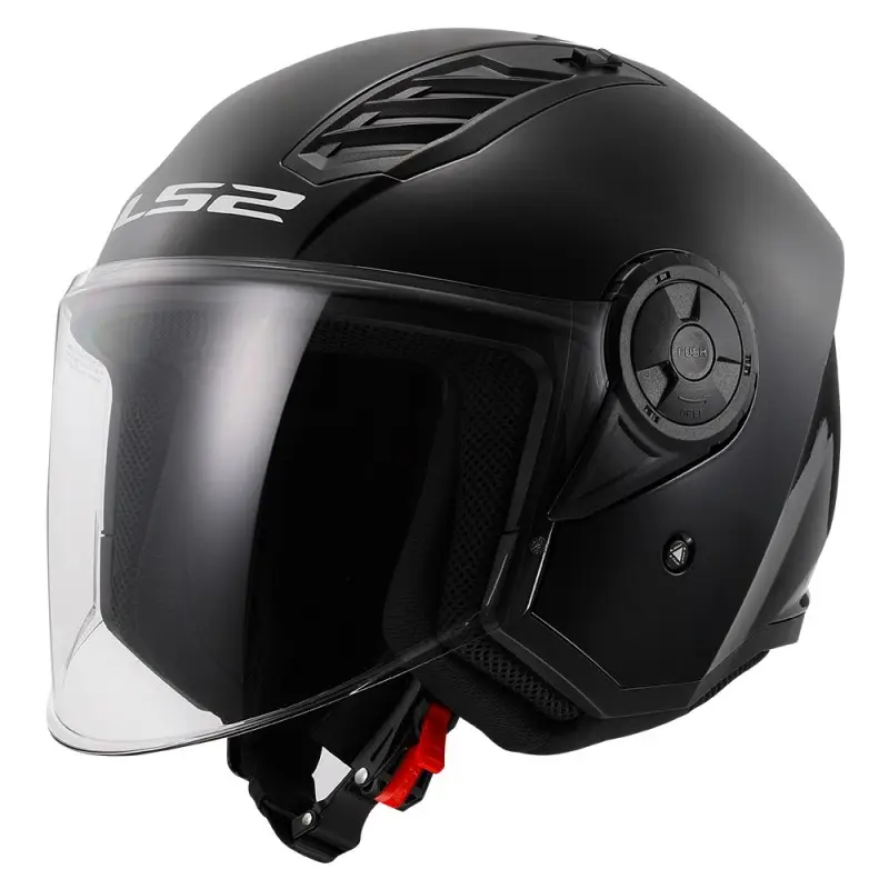 Casco Scooter Jet LS2 OF616 Airflow 2 Solid Black Gloss – Nero Lucido