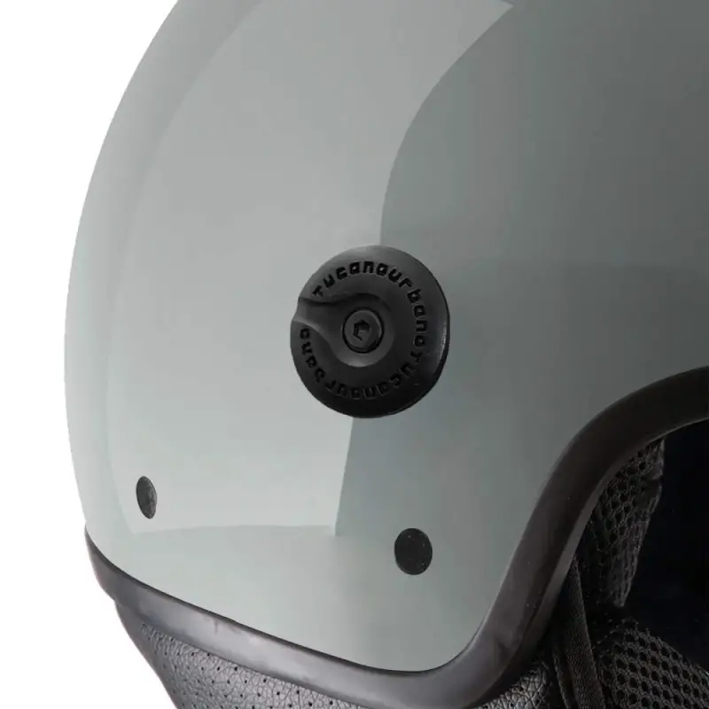 Casco Moto Scooter Jet Tucano Urbano EL'METTIN 6.0 Glossy Nardo Grey | Lucido - immagine 4