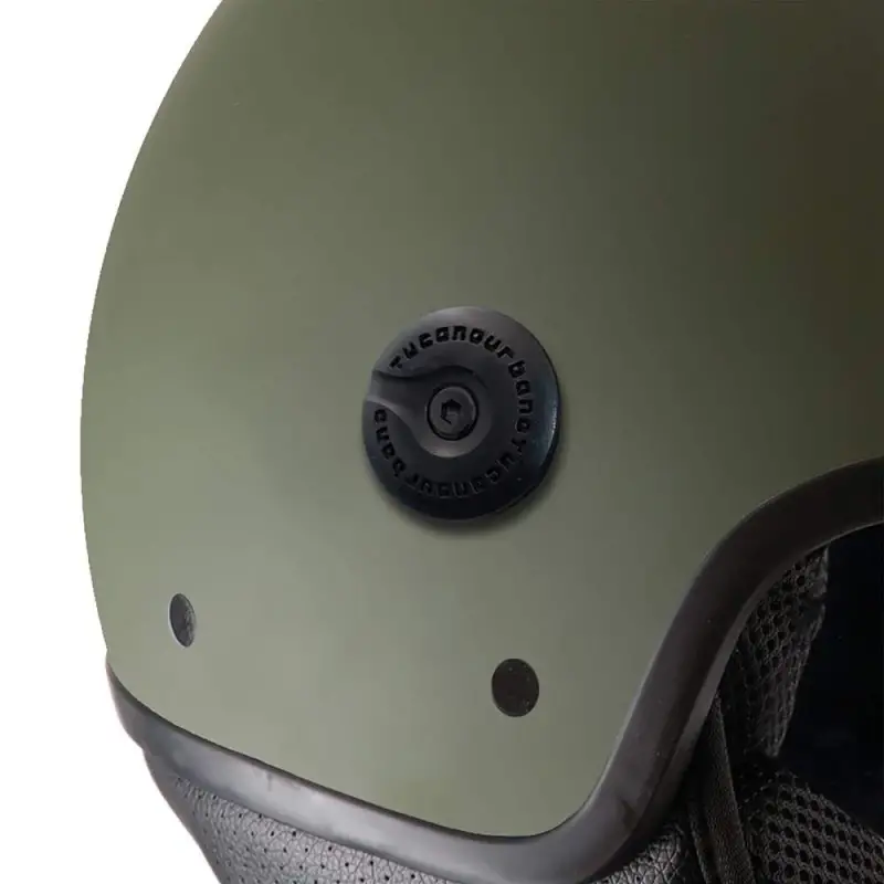 Casco Moto Scooter Jet Tucano Urbano EL'METTIN 6.0 Matt Airborne Green | Verde Opaco - immagine 3