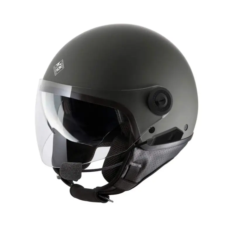 Casco Moto Scooter Jet con Bluetooth Integrato By Midland Tucano Urbano EL'METTIN 6.0 Matt Antracite Grey