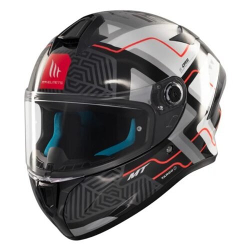 Casco Moto Integrale Mt Helmets TARGO S BRIK C0 Lucido