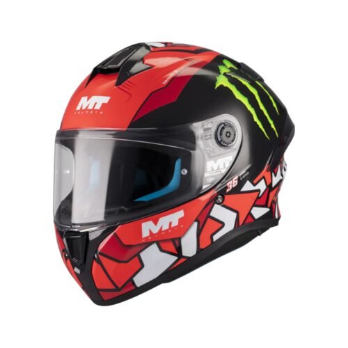 Casco Moto Integrale Mt Helmets TARGO S PIQUERAS B5 Rosso Lucido