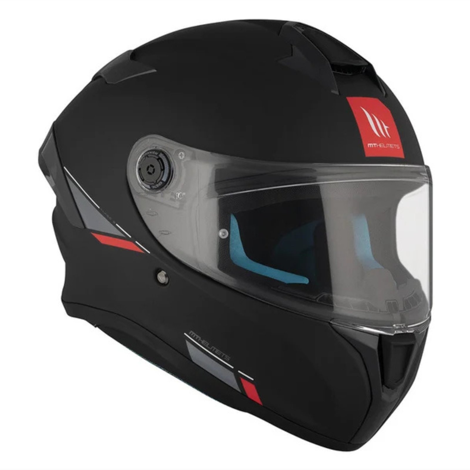 Casco Moto Integrale Mt Helmets TARGO S SOLID A1 Opaco Nero Opaco - immagine 3