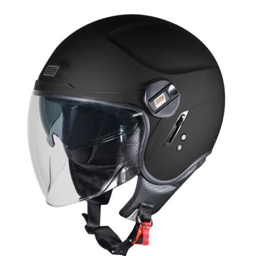 Casco Moto Scooter Demi-Jet Doppia Visiera Origine ALPHA BLACK MATT | Nero Opaco