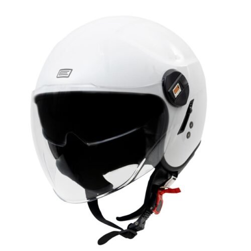 Casco Moto Scooter Demi-Jet Doppia Visiera Origine ALPHA UPNDOWN WHITE GLOSS | Bianco Lucido
