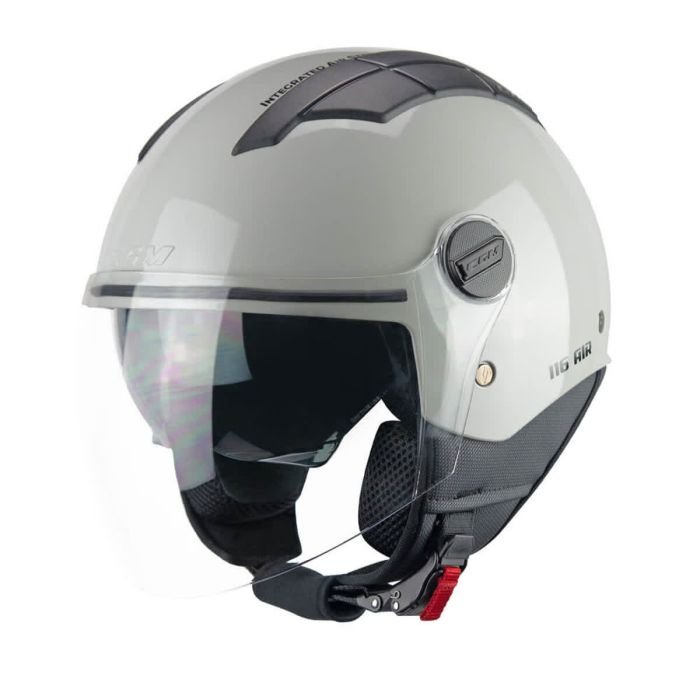 Casco Moto Scooter Jet CGM 116A AIR MONO Bigio Lucido - immagine 3