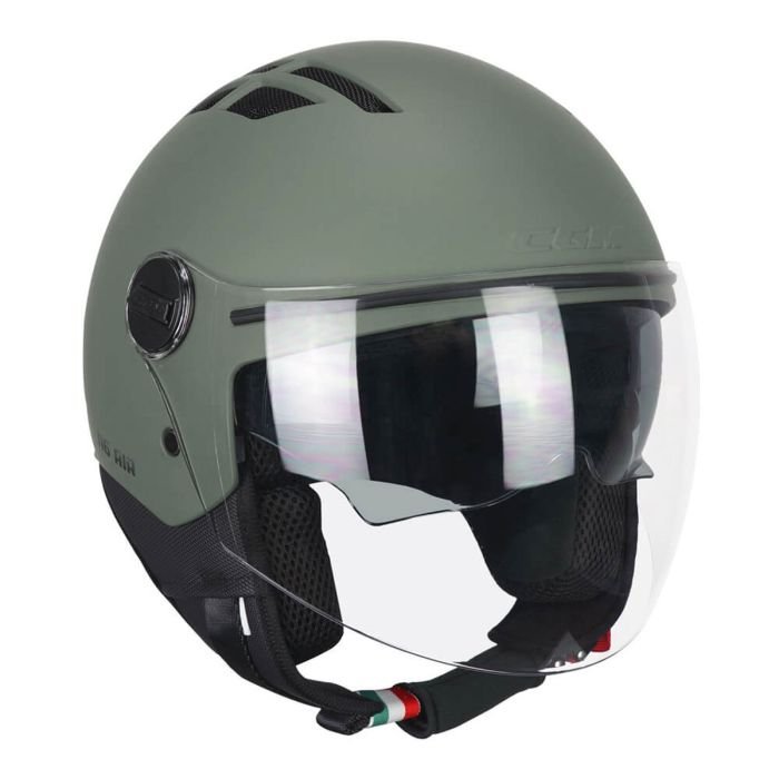 Casco Moto Scooter Jet CGM 116A AIR MONO Verde opaco - immagine 3