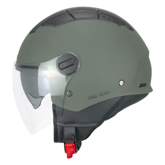 Casco Moto Scooter Jet CGM 116A AIR MONO Verde opaco - immagine 2