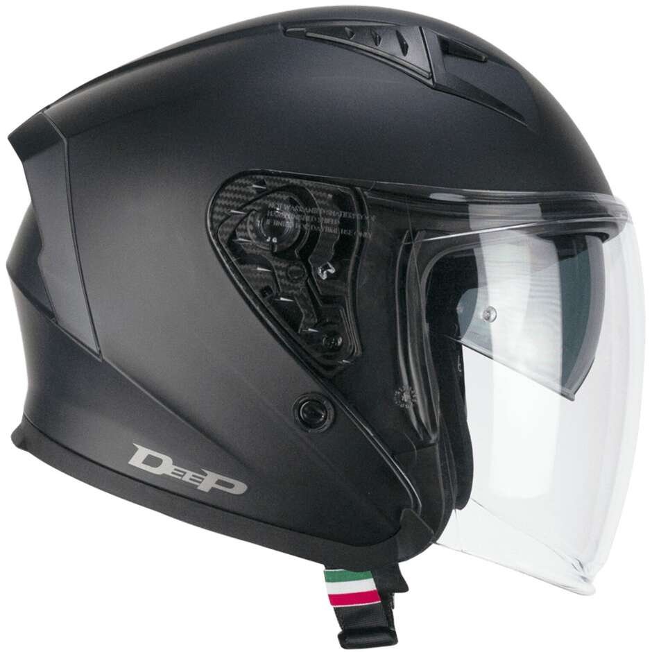 Casco Moto Scooter Jet CGM 127A DEEP MONO Nero Opaco