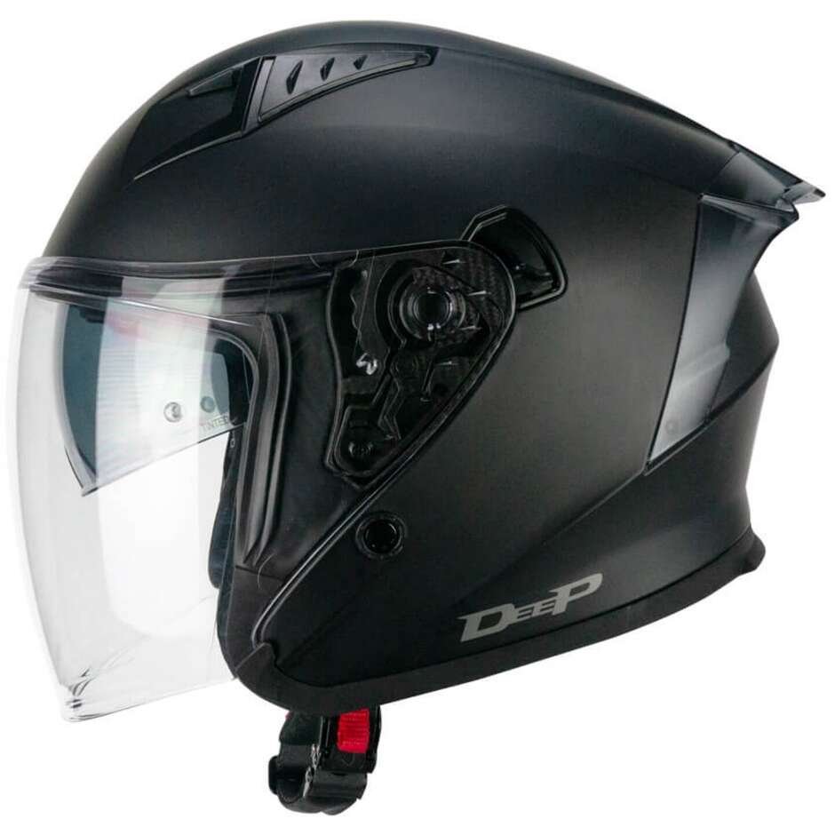 Casco Moto Scooter Jet CGM 127A DEEP MONO Nero Opaco - immagine 2