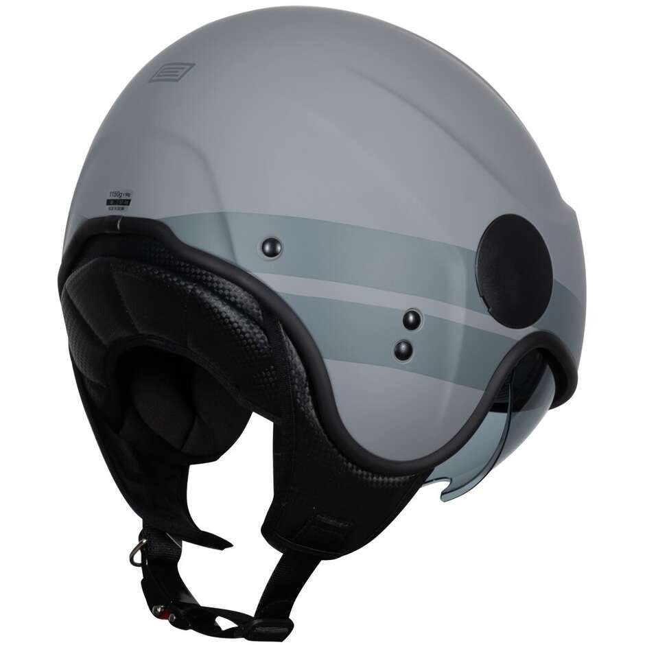 Casco Moto Scooter Jet Origine SIERRA DISCOVERY Grigio Opaco - immagine 2
