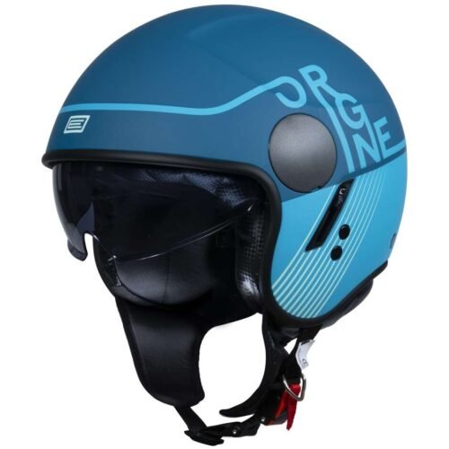 Casco Moto Scooter Jet Origine SIERRA Snatch Blu Opaco