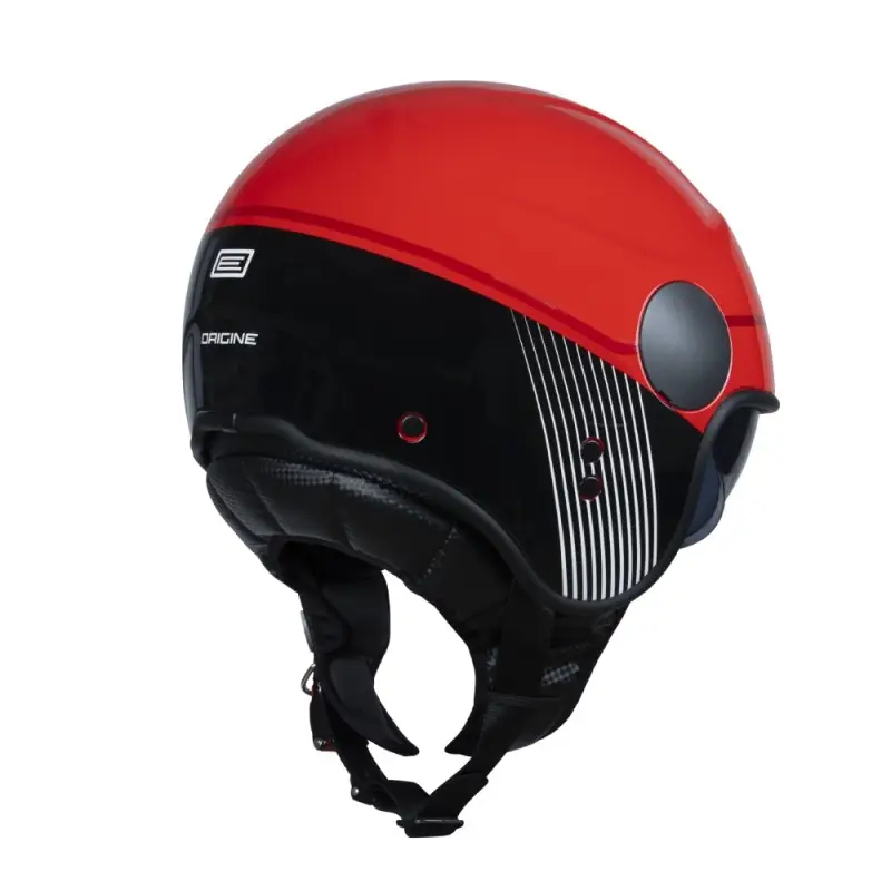 Casco Moto Scooter Jet Origine SIERRA Snatch Rosso Fluo Lucido - immagine 2