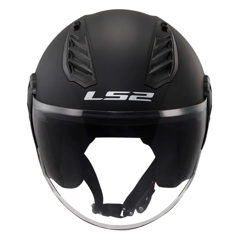 Casco Scooter Jet LS2 OF616 Airflow 2 Solid Matt Black – Nero Opaco - immagine 3