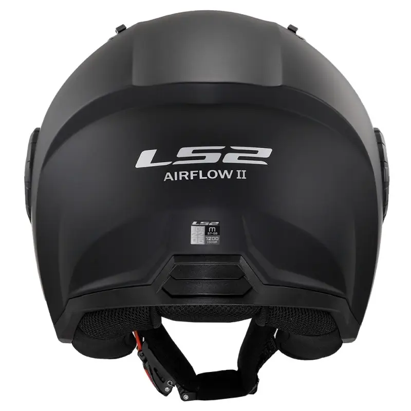 Casco Scooter Jet LS2 OF616 Airflow 2 Solid Matt Black – Nero Opaco - immagine 4