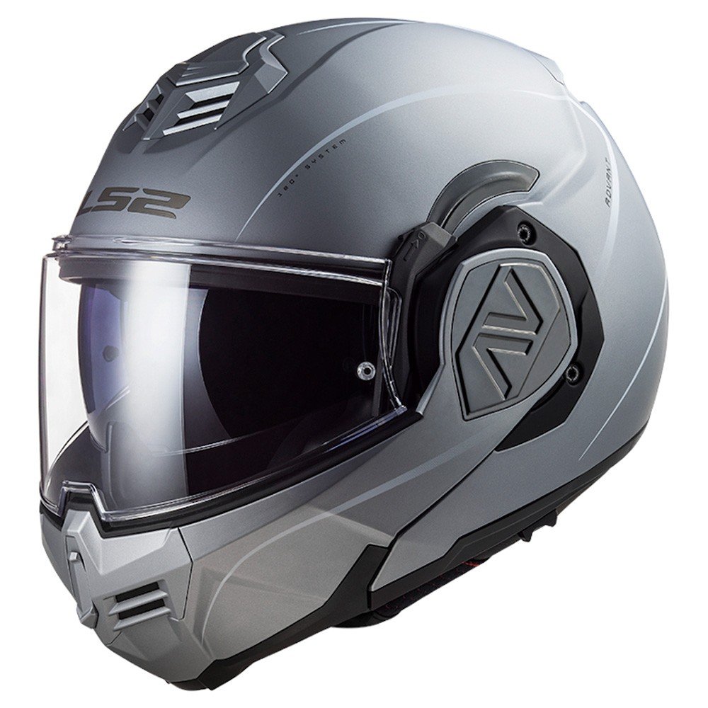 Casco Moto Modulare LS2 FF906 Advant Solid Matt Titanium | Grigio Opaco - immagine 2