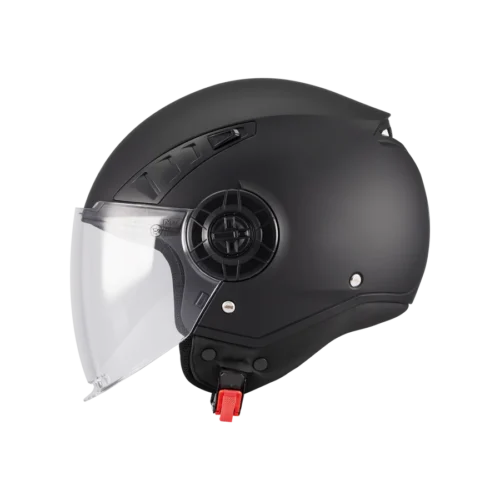 Casco Moto Scooter Jet Mt Helmets Aeris Pure A1 Nero Opaco
