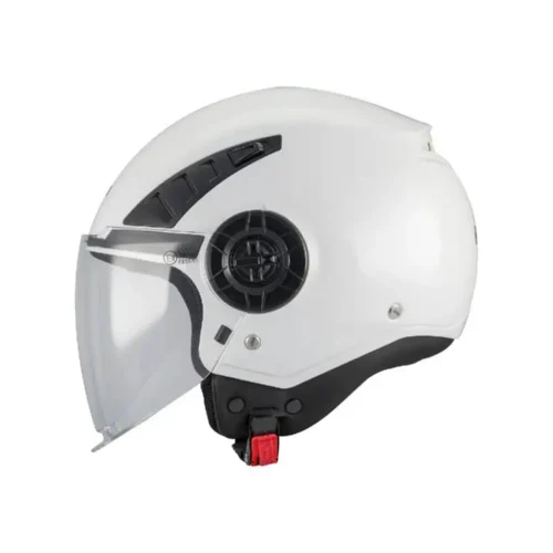 Casco Moto Scooter Jet Mt Helmets Aeris Pure A0 Bianco Lucido