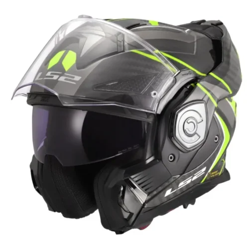 Casco Moto Modulare 180° in Carbonio Ls2 FF901 Advant X C FUTURE 2 Giallo Fluo